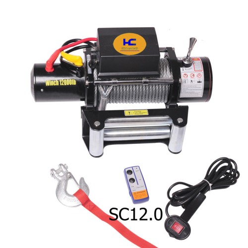 Car trailer winch 12000lb with toughest gears